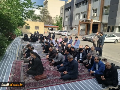 مراسم پر فیض زیارت عاشورا در جوار مزار شهید گمنام سازمان مرکزی دانشگاه فرهنگیان 