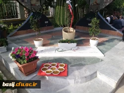 مراسم پر فیض زیارت عاشورا در جوار مزار شهید گمنام سازمان مرکزی دانشگاه فرهنگیان  3