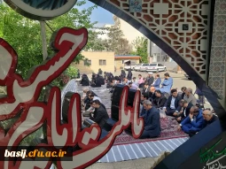 مراسم پر فیض زیارت عاشورا در جوار مزار شهید گمنام سازمان مرکزی دانشگاه فرهنگیان  6